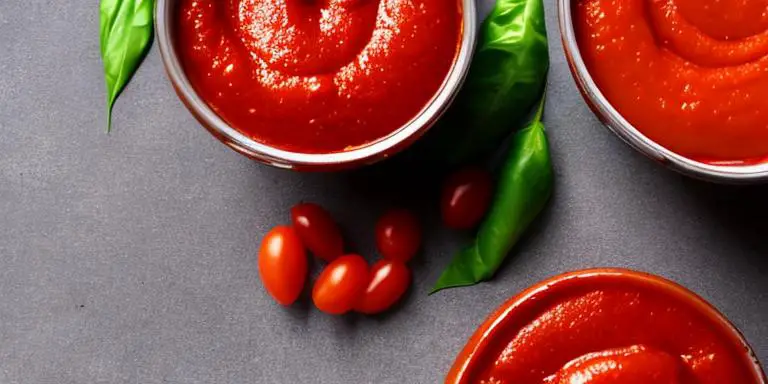 ketchup and tomato sauce