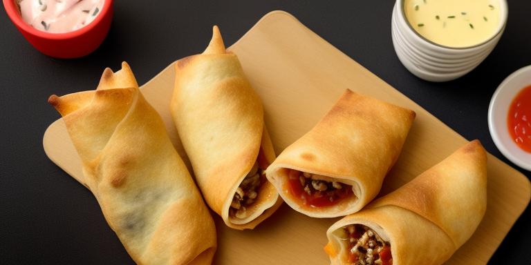 modern pizza egg roll