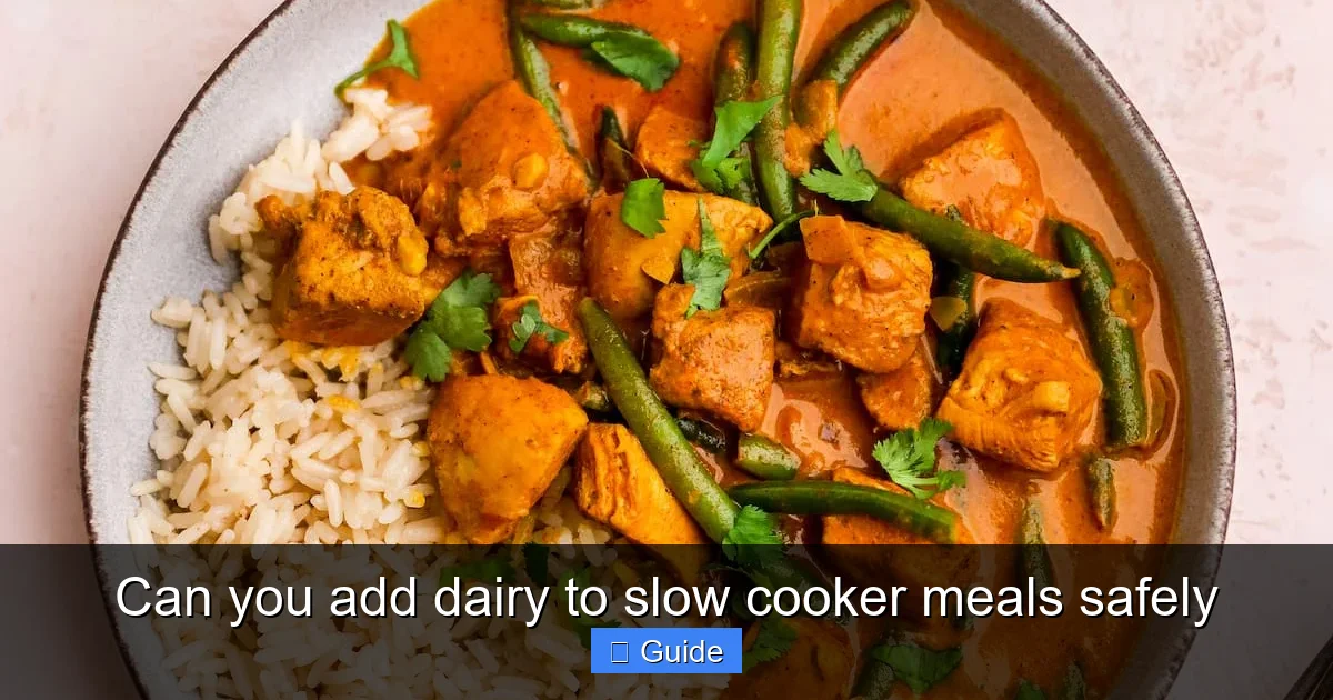 Can you add dairy to slow cooker meals safely