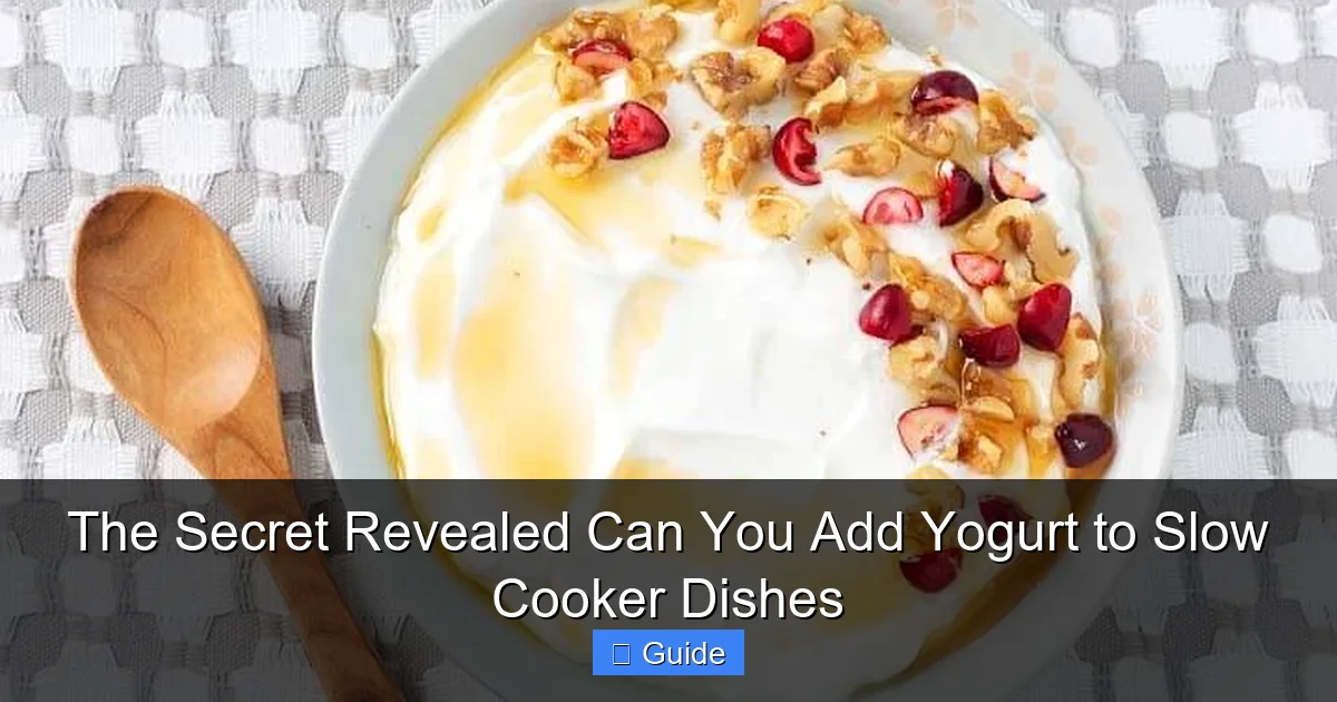 The Secret Revealed Can You Add Yogurt to Slow Cooker Dishes