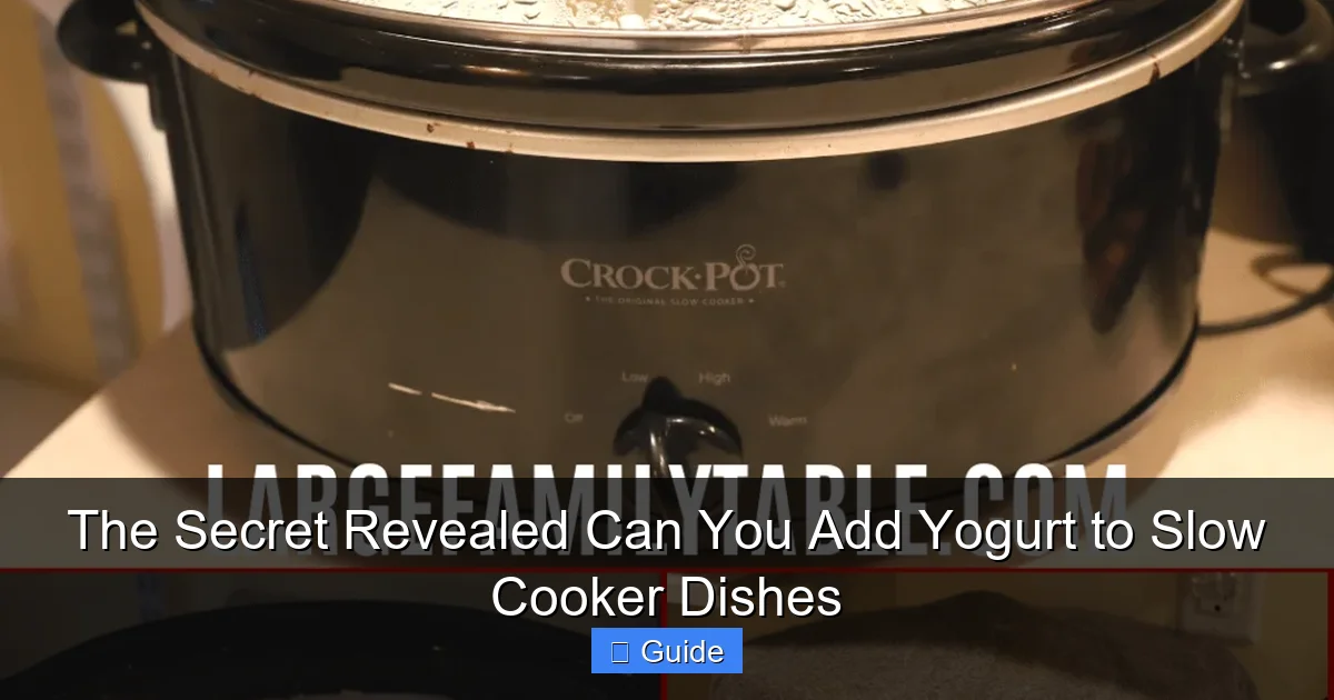 The Secret Revealed Can You Add Yogurt to Slow Cooker Dishes