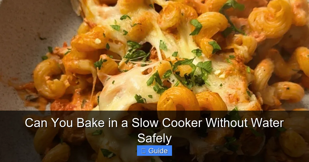 Can You Bake in a Slow Cooker Without Water Safely