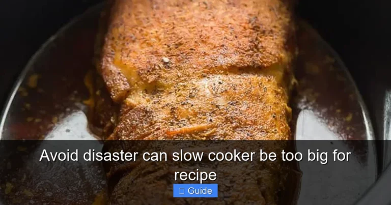 Avoid disaster can slow cooker be too big for recipe