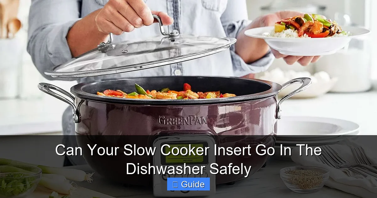 Can Your Slow Cooker Insert Go In The Dishwasher Safely