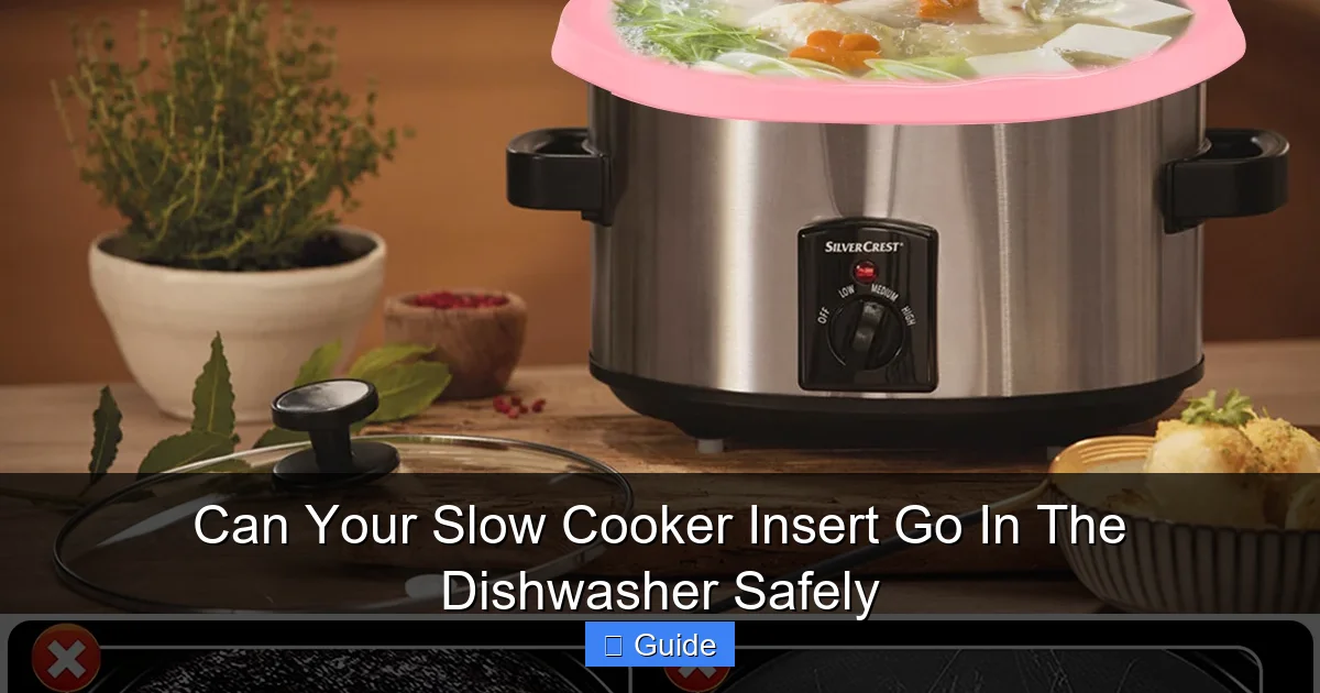 Can Your Slow Cooker Insert Go In The Dishwasher Safely