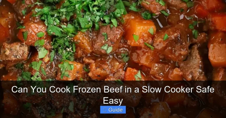 Can You Cook Frozen Beef in a Slow Cooker Safe Easy