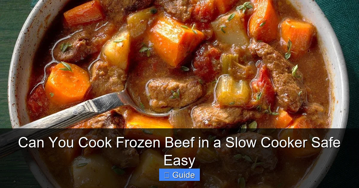 Can You Cook Frozen Beef in a Slow Cooker Safe Easy