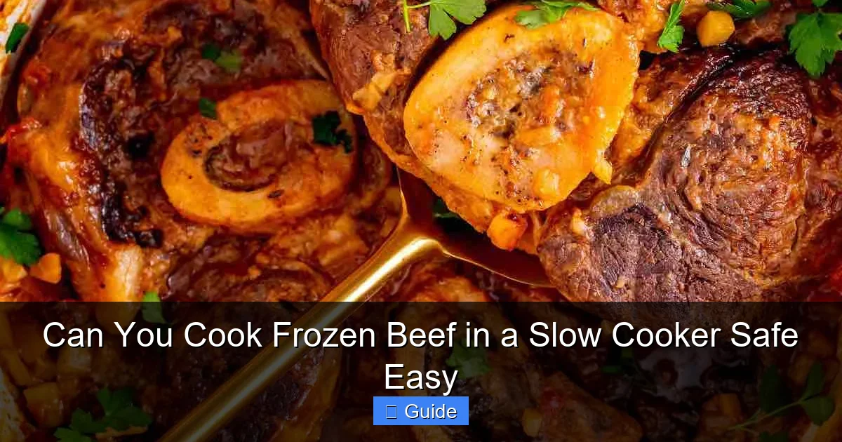 Can You Cook Frozen Beef in a Slow Cooker Safe Easy