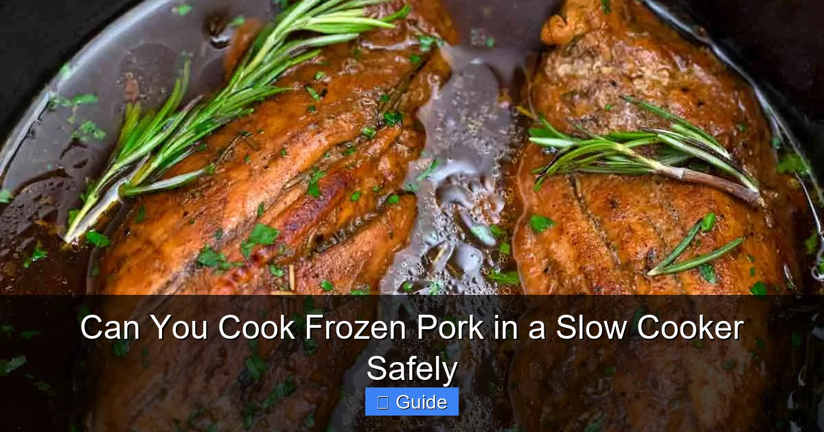 Can You Cook Frozen Pork in a Slow Cooker Safely