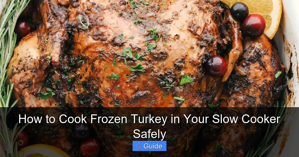 How to Cook Frozen Turkey in Your Slow Cooker Safely