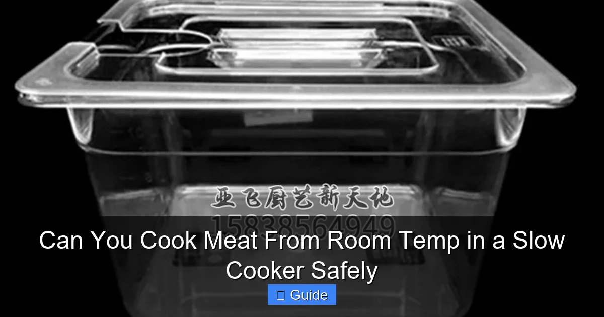 Can You Cook Meat From Room Temp in a Slow Cooker Safely