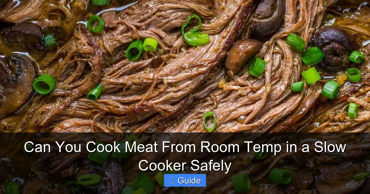 Can You Cook Meat From Room Temp in a Slow Cooker Safely