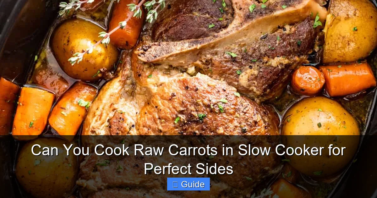 Can You Cook Raw Carrots in Slow Cooker for Perfect Sides