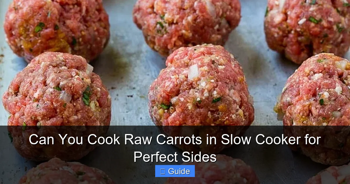 Can You Cook Raw Carrots in Slow Cooker for Perfect Sides