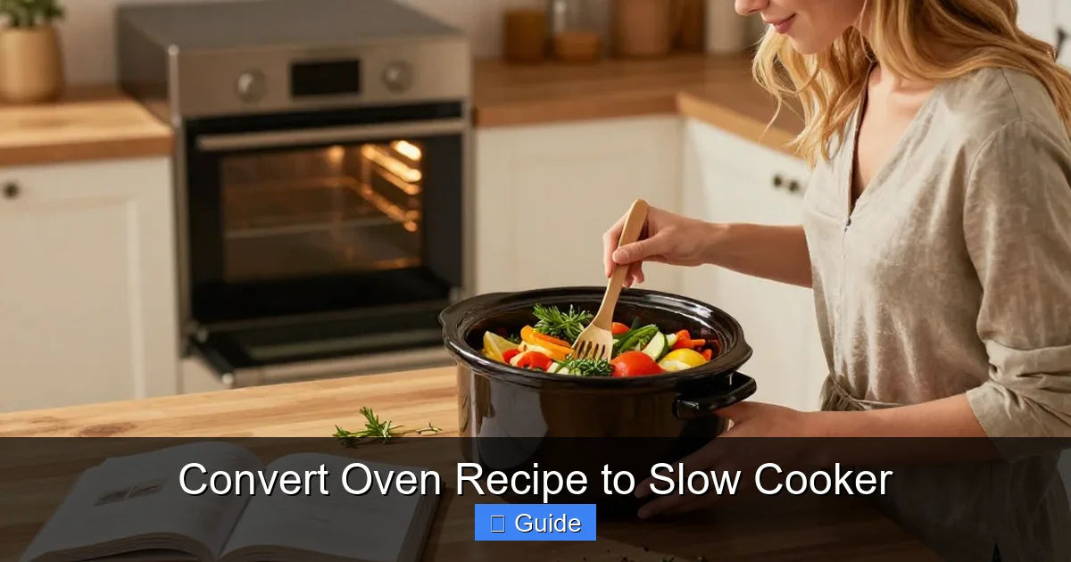 Convert Oven Recipe to Slow Cooker