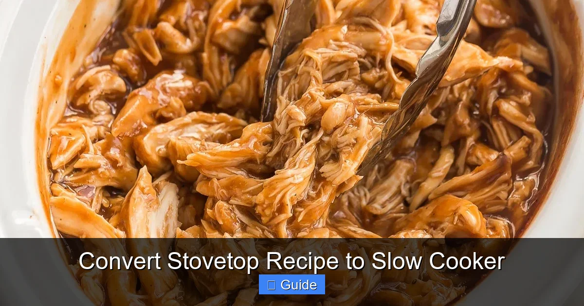 Convert Stovetop Recipe to Slow Cooker