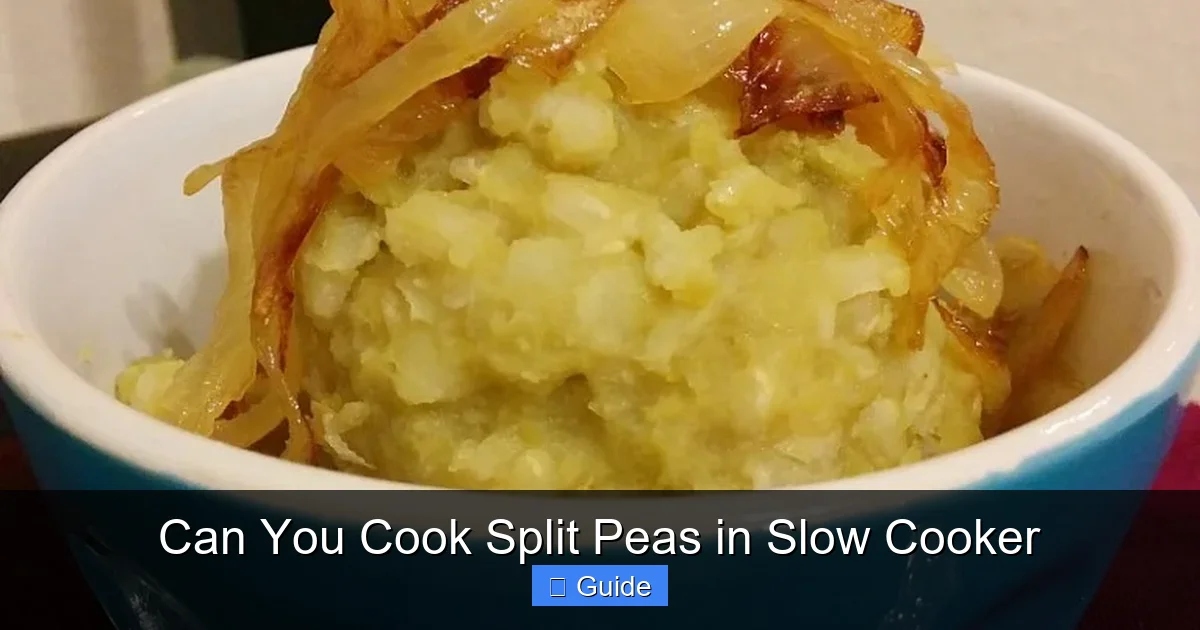 Can You Cook Split Peas in Slow Cooker