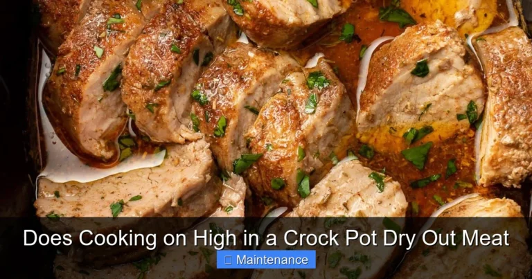 Does Cooking on High in a Crock Pot Dry Out Meat