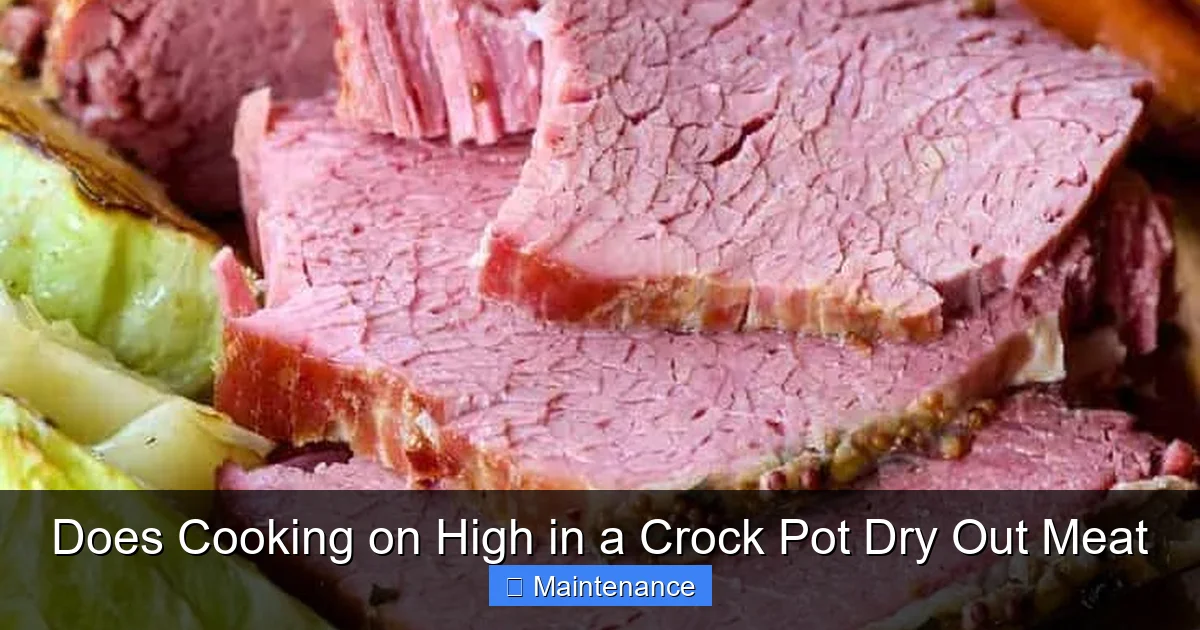 Does Cooking on High in a Crock Pot Dry Out Meat