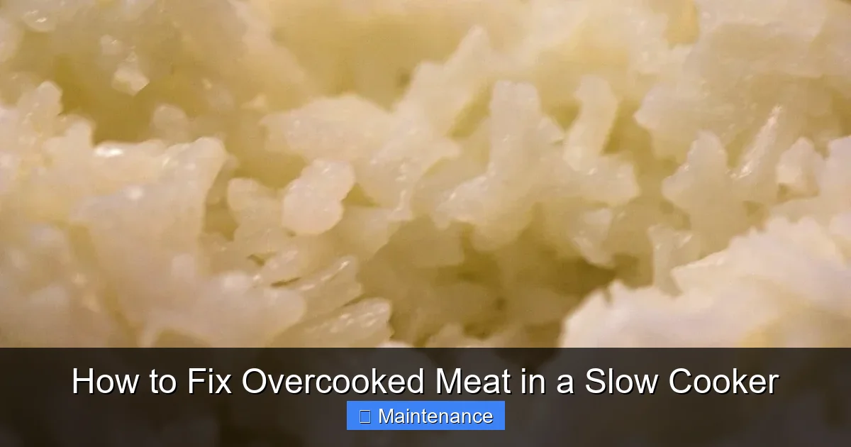 How to Fix Overcooked Meat in a Slow Cooker