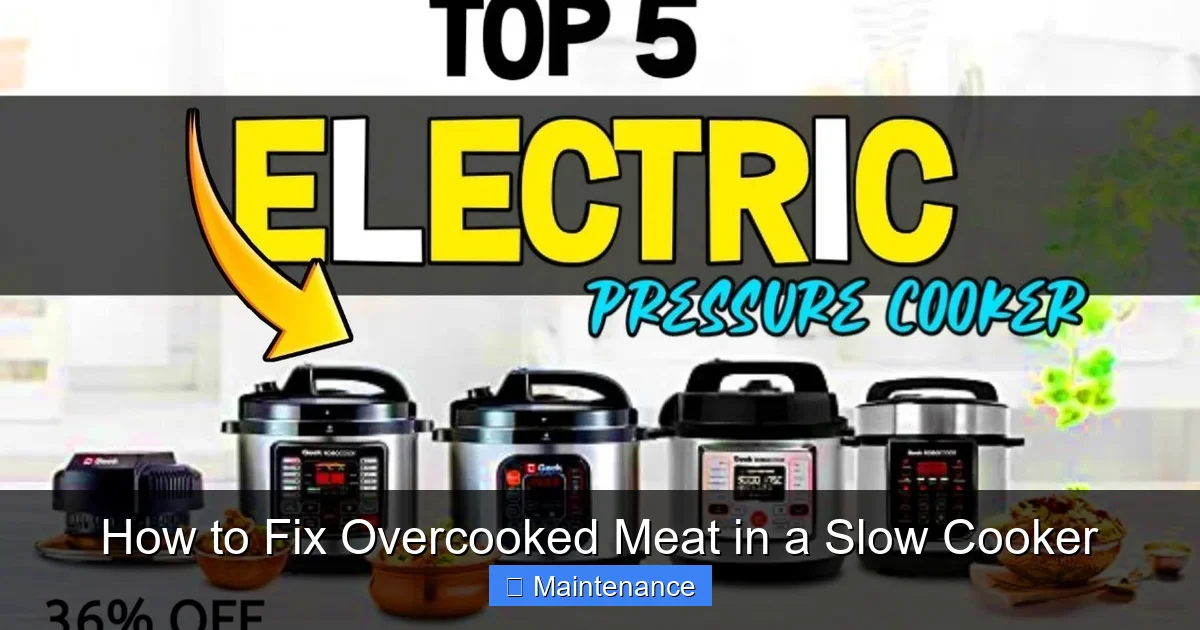 How to Fix Overcooked Meat in a Slow Cooker