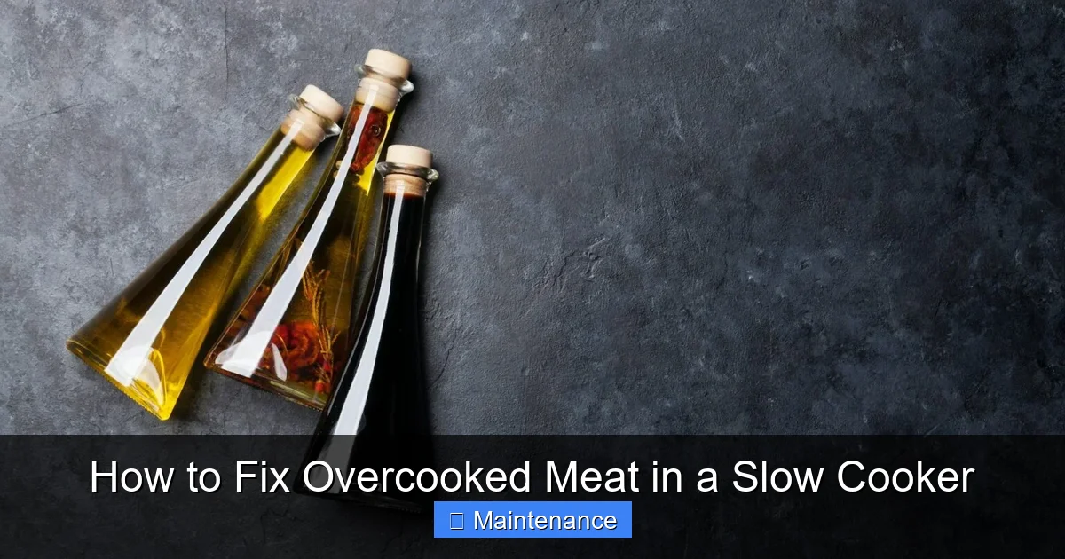 How to Fix Overcooked Meat in a Slow Cooker