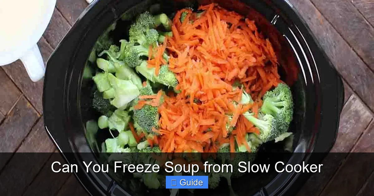 Can You Freeze Soup from Slow Cooker