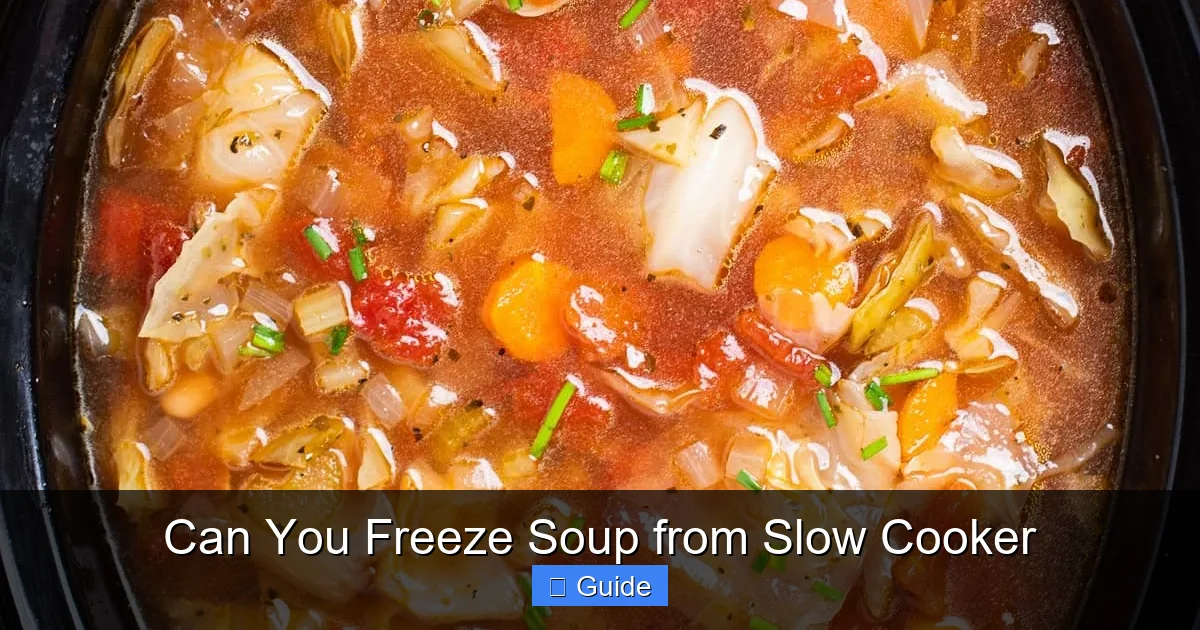 Can You Freeze Soup from Slow Cooker