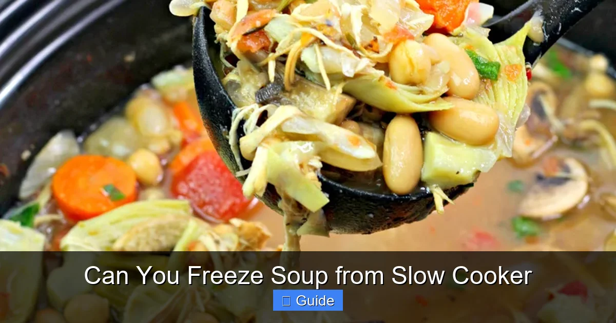 Can You Freeze Soup from Slow Cooker