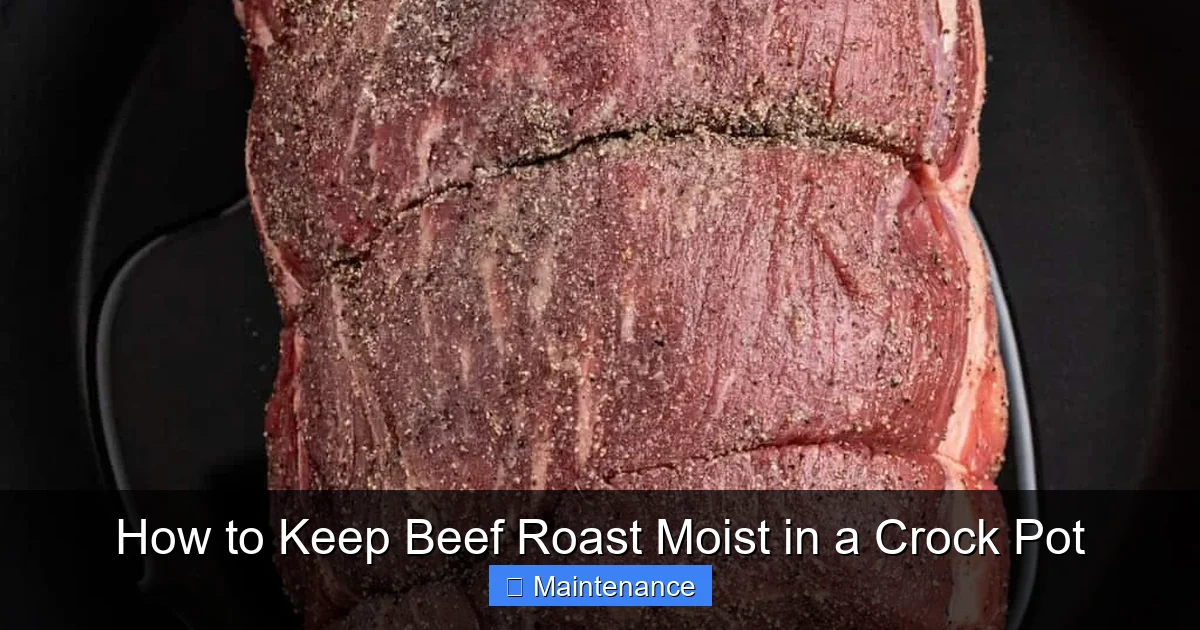 How to Keep Beef Roast Moist in a Crock Pot