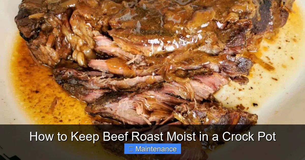 How to Keep Beef Roast Moist in a Crock Pot