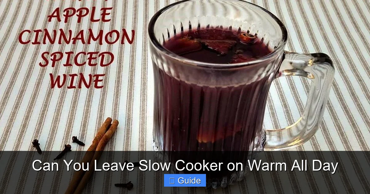 Can You Leave Slow Cooker on Warm All Day