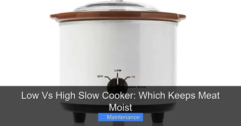 Low Vs High Slow Cooker: Which Keeps Meat Moist