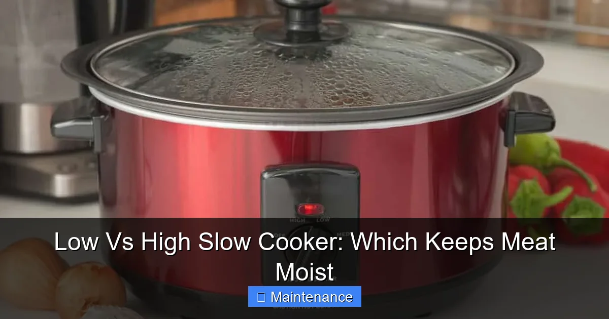 Low Vs High Slow Cooker: Which Keeps Meat Moist