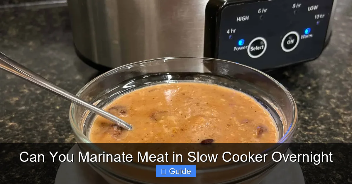Can You Marinate Meat in Slow Cooker Overnight