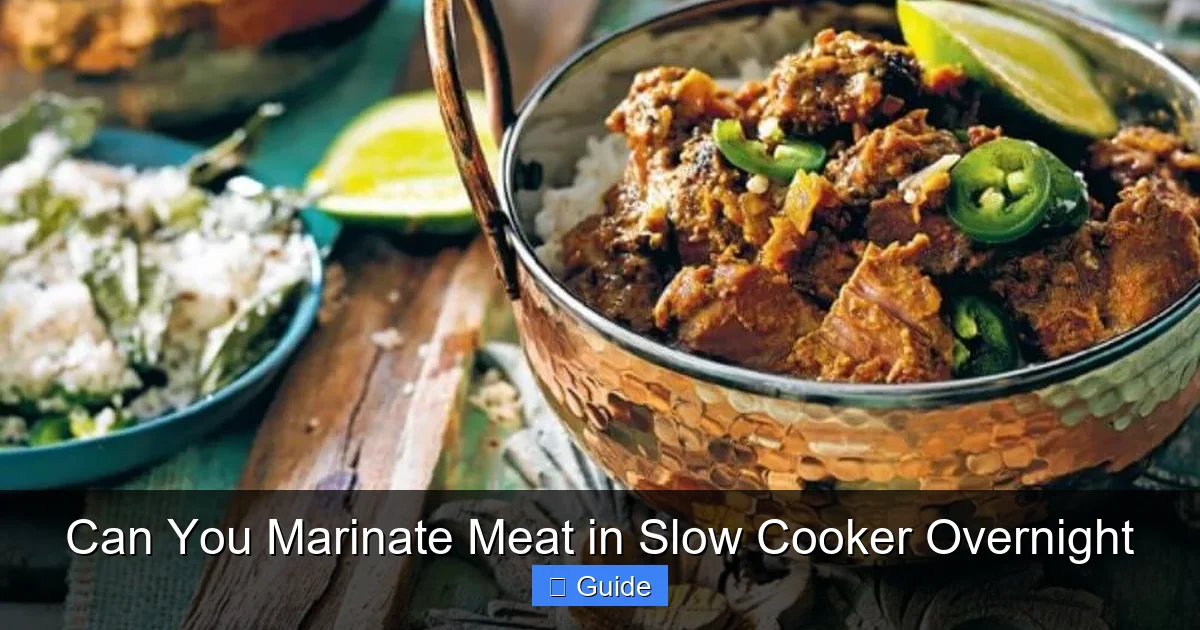 Can You Marinate Meat in Slow Cooker Overnight