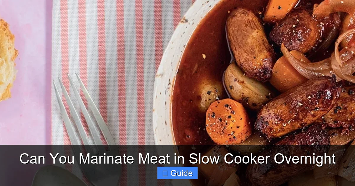 Can You Marinate Meat in Slow Cooker Overnight