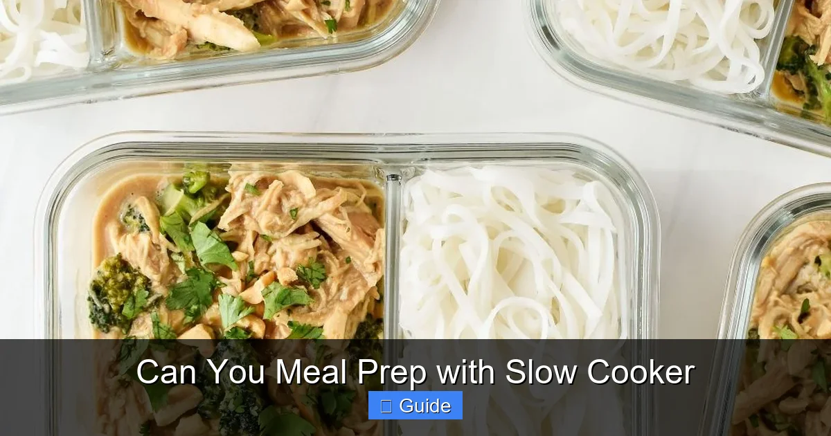 Can You Meal Prep with Slow Cooker