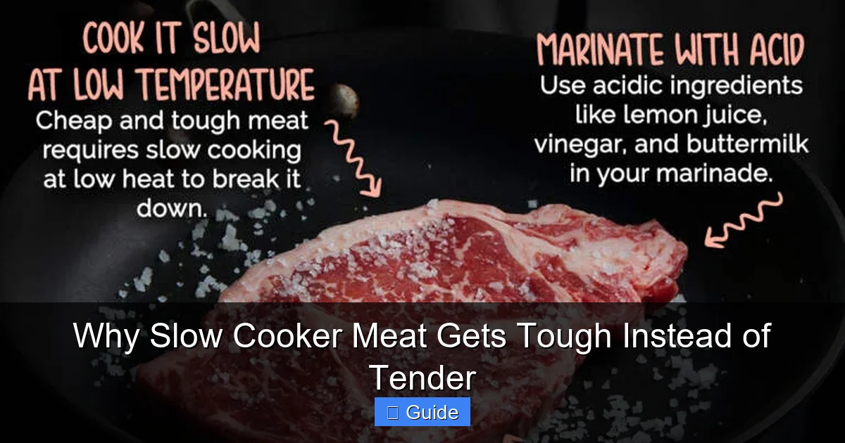 Why Slow Cooker Meat Gets Tough Instead of Tender