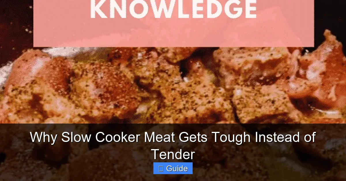 Why Slow Cooker Meat Gets Tough Instead of Tender