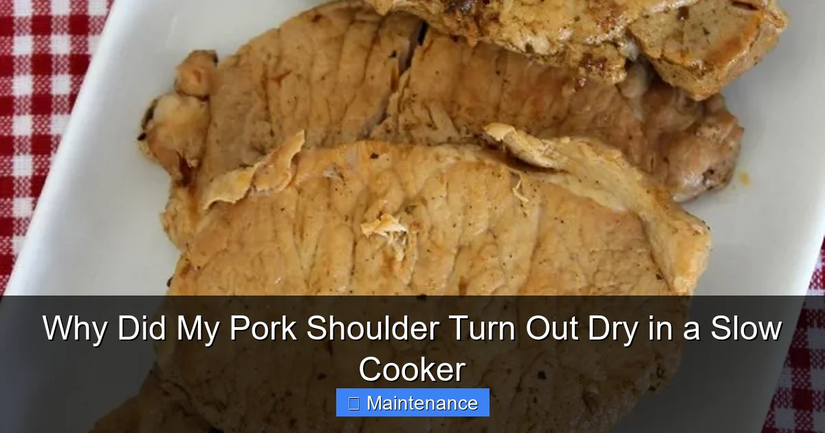 Why Did My Pork Shoulder Turn Out Dry in a Slow Cooker