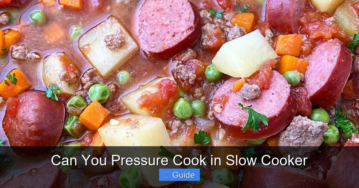 Can You Pressure Cook in Slow Cooker