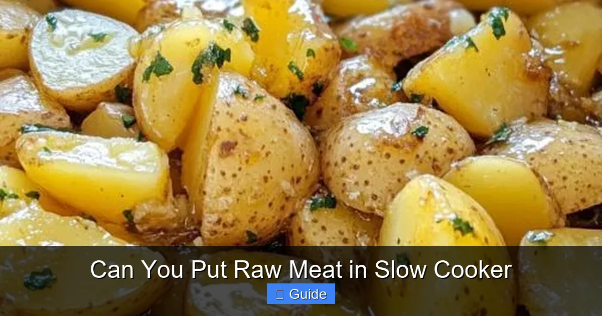 Can You Put Raw Meat in Slow Cooker