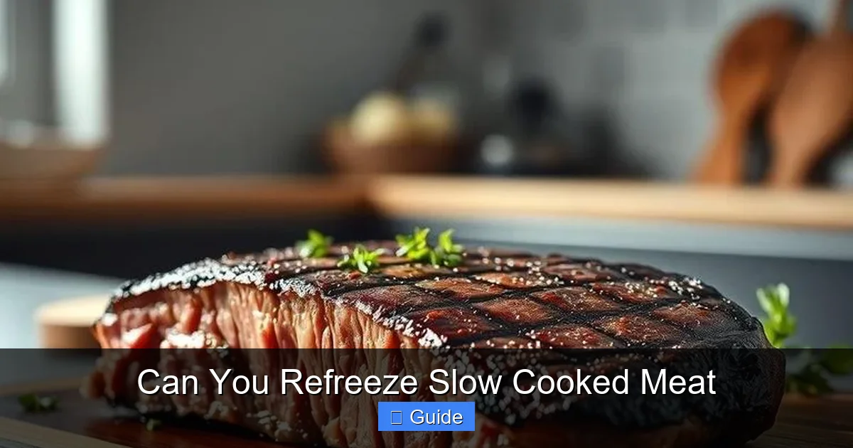 Can You Refreeze Slow Cooked Meat