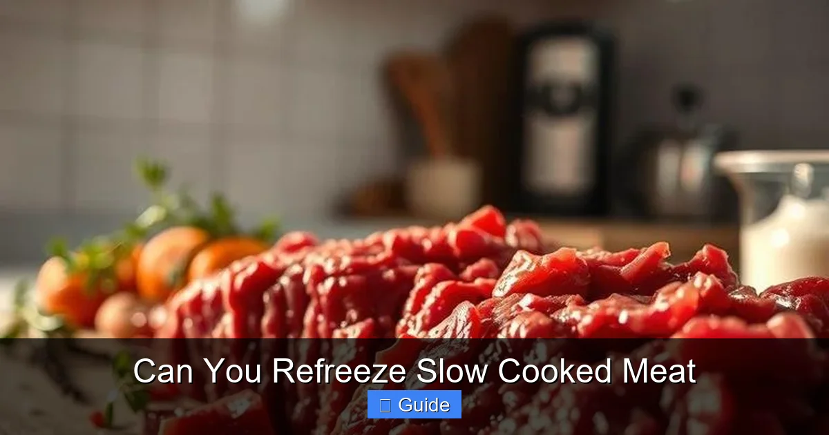 Can You Refreeze Slow Cooked Meat