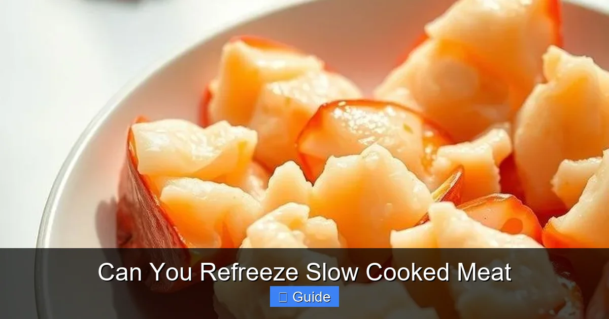 Can You Refreeze Slow Cooked Meat