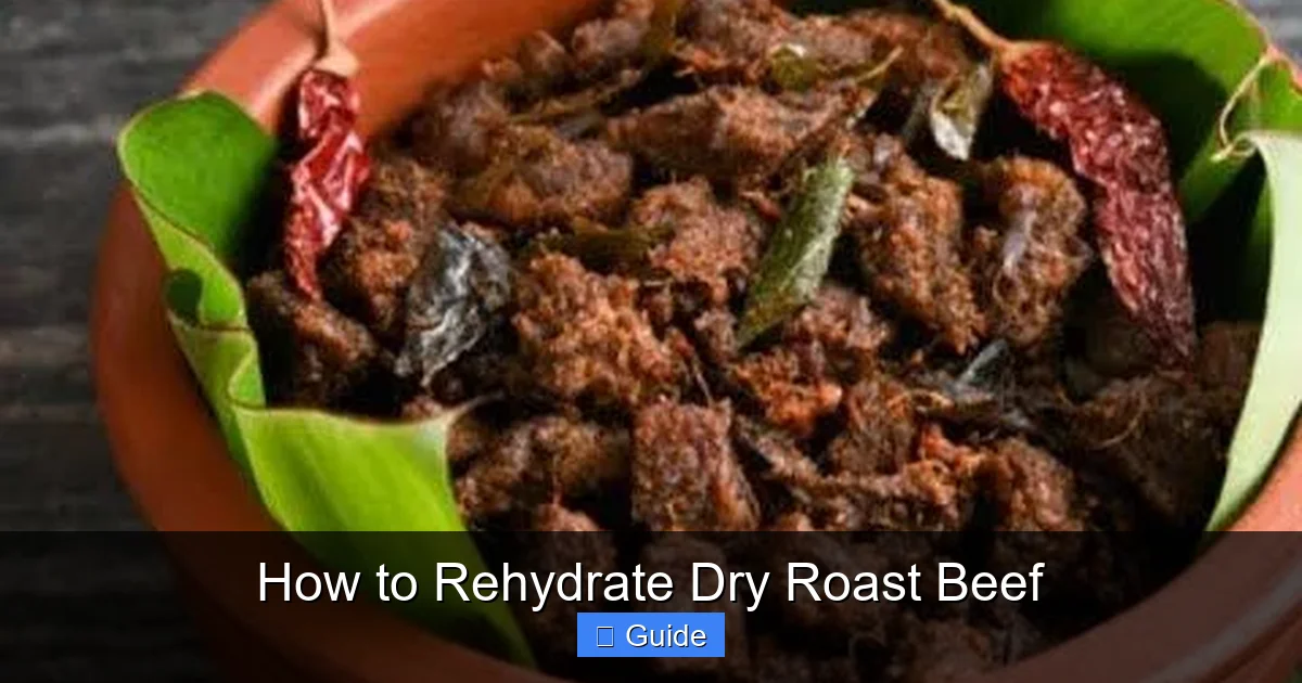 How to Rehydrate Dry Roast Beef