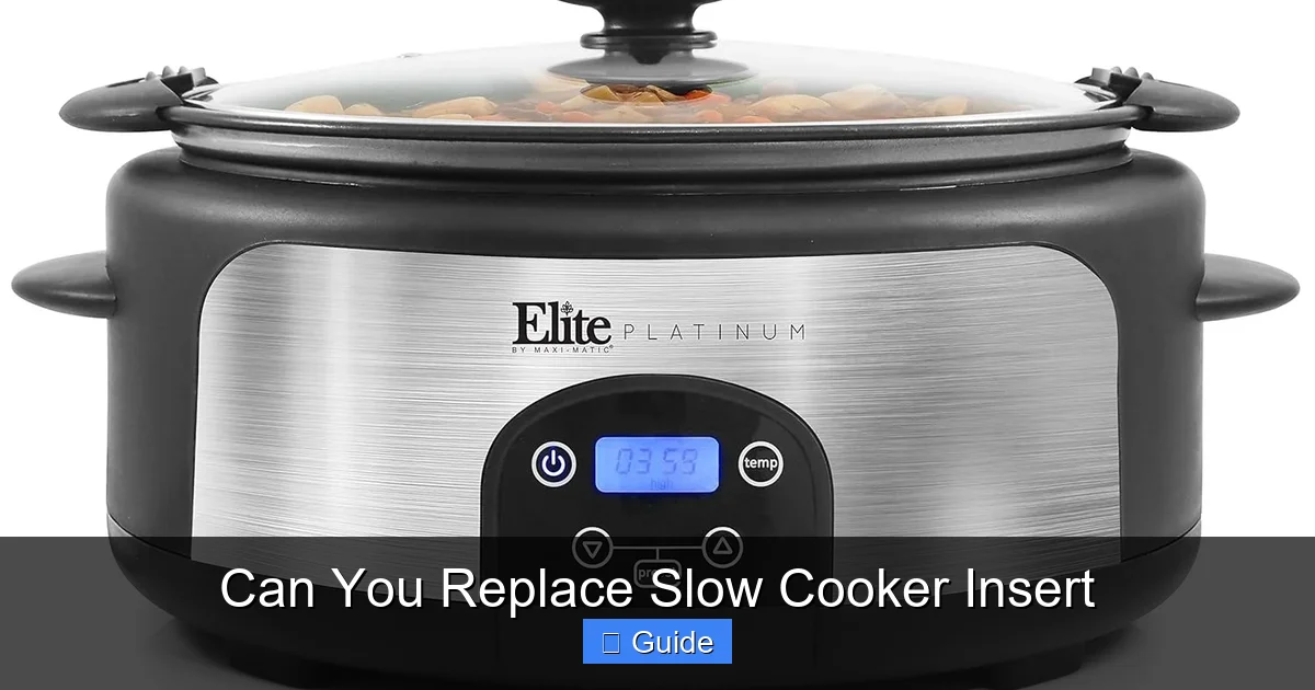 Can You Replace Slow Cooker Insert