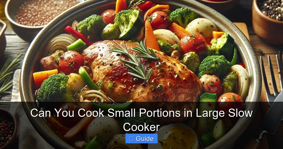 Can You Cook Small Portions in Large Slow Cooker