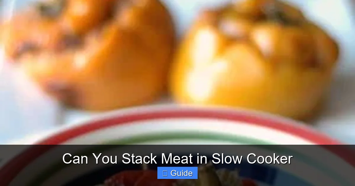 Can You Stack Meat in Slow Cooker
